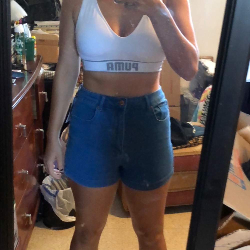 Hi rise f 21 denim shorts